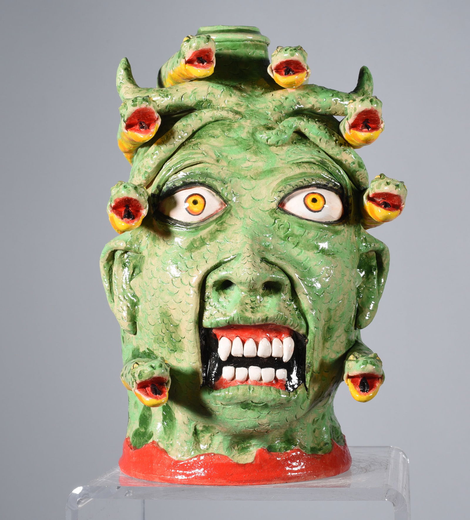 Stacy Lambert Medusa Face Jug (1 of 6)