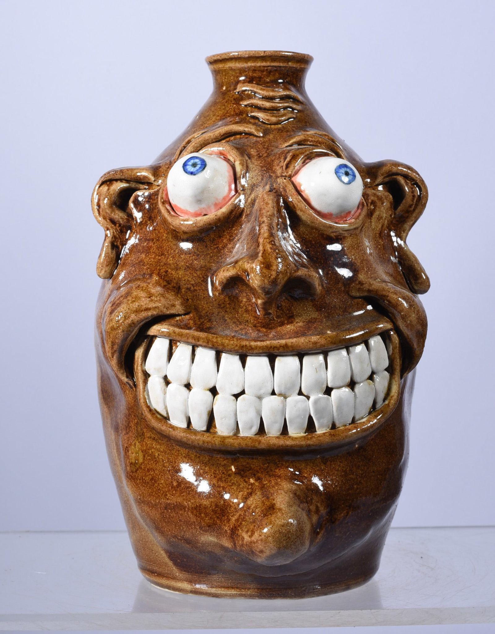Stacy Lambert Face Jug 8" (1 of 4)
