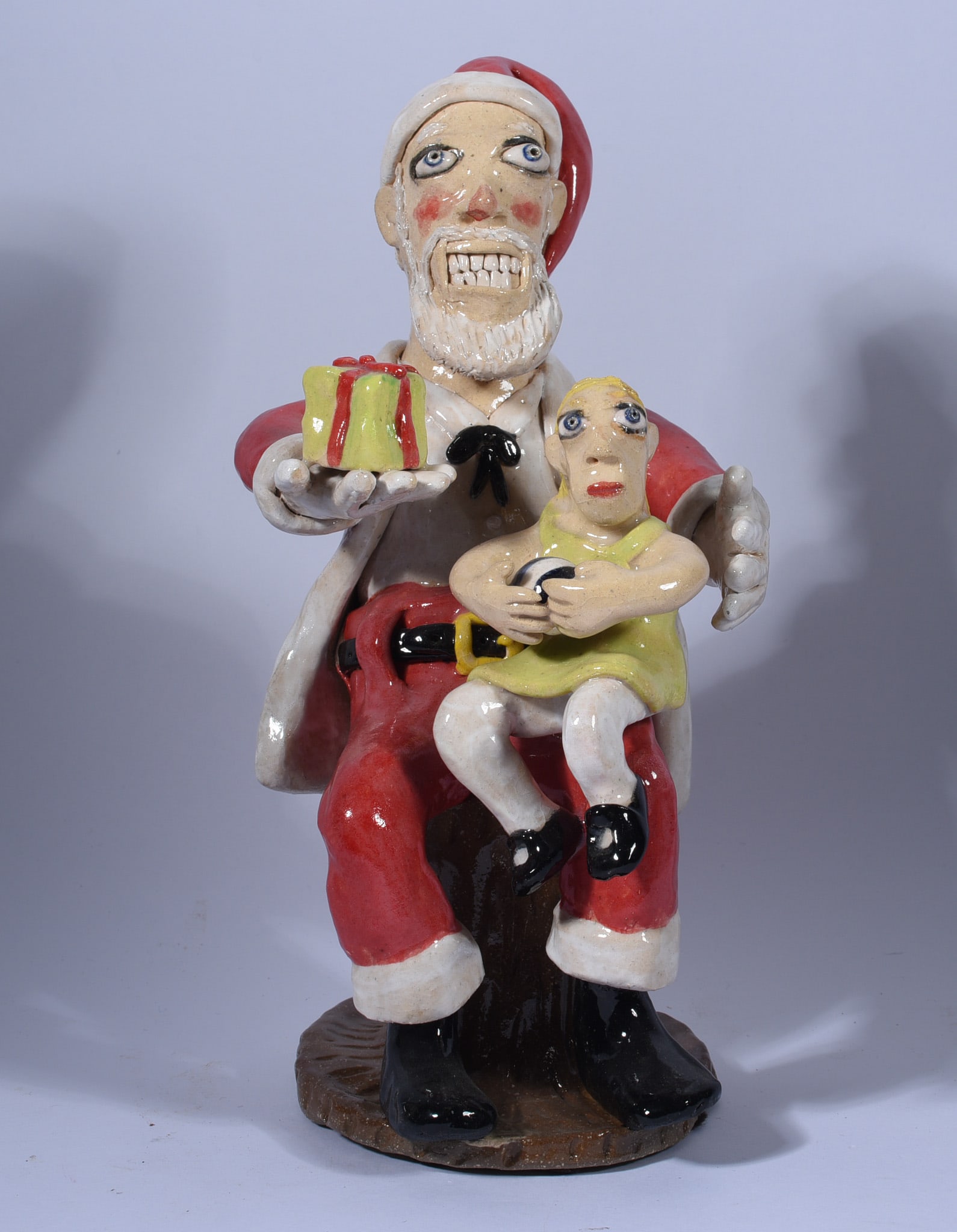 Stacy lambert Folk Pottery 9" (1 of 5)