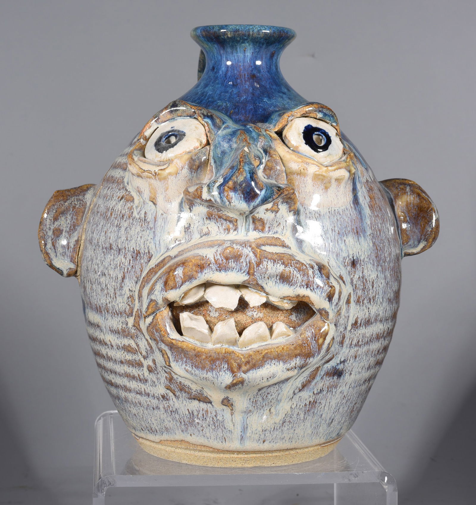 Folk Pottery Face Jug (1 of 5)