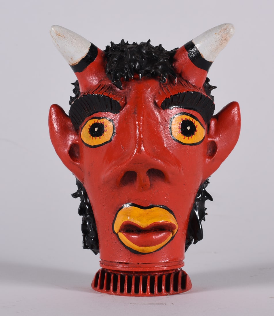 Larry Ballard Carved Devil Head (1 of 4)
