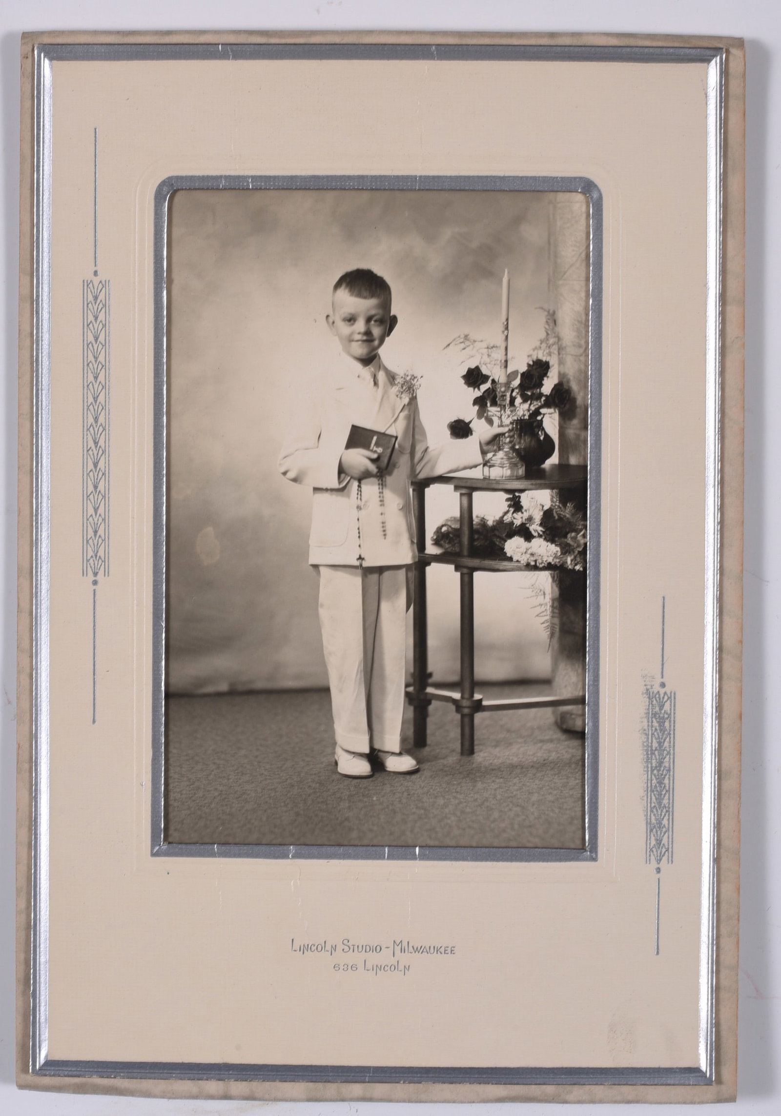Vintage Photograph of Jewish Boy: Overall 6'' x 9'' see photos for condition and details. From a large collection of phallic and drag photos.