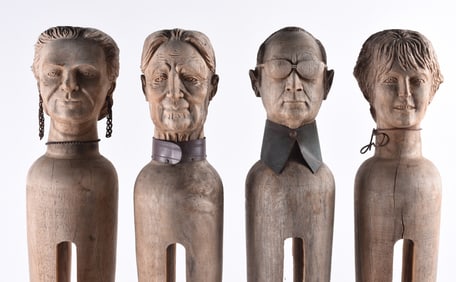 Gene Kangas Wood Carved Sculpture