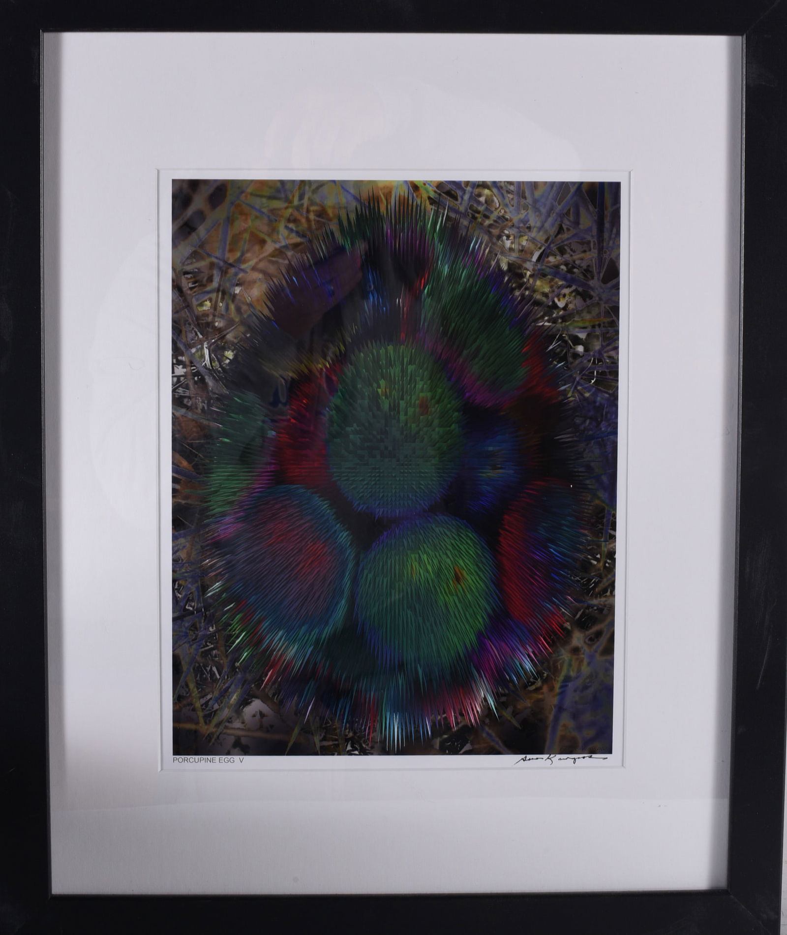 Gene Kangas (American b. 1944) Pencil Signed Print: 18" x 22" size is aprox. Size my very by a few inches depending on frame but these are not larger prints. Size is accurate. Pencil signed. Framed. Gene is a versatile contemporary artist, creating art