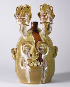 Marvin Bailey Candelabra Face Jug