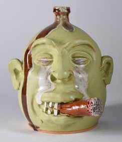 Marvin Bailey Cigar Face Jug