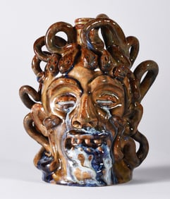 Marvin Bailey Medusa Face Jug