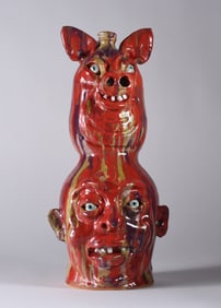 Marvin Bailey Pig Face Jug Totem