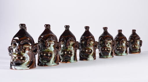 Marvin Bailey Face Jugs Miniature Graduated Set