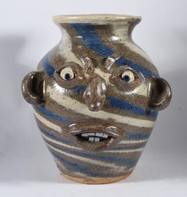 Gary Mitchel Swirl Face Vase