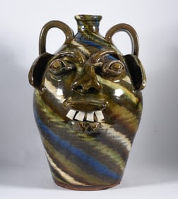Charles Lisk Swirl Face Jug