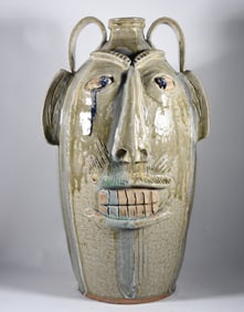 Ed Lane North Carolina Face Jug