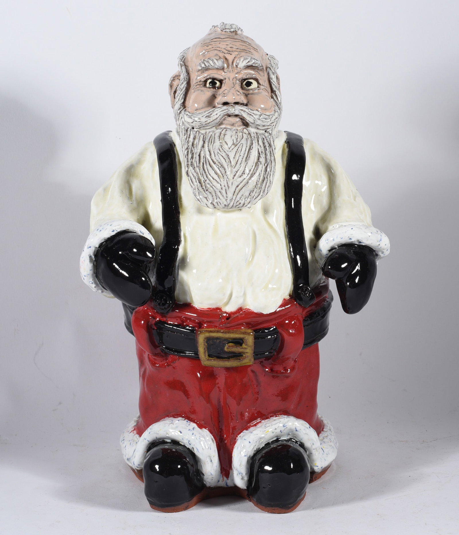 Dwayne Crocker Santa Clause Pottery Figural (1 of 4)