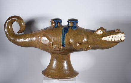 Randy Tobias Pottery Aligator