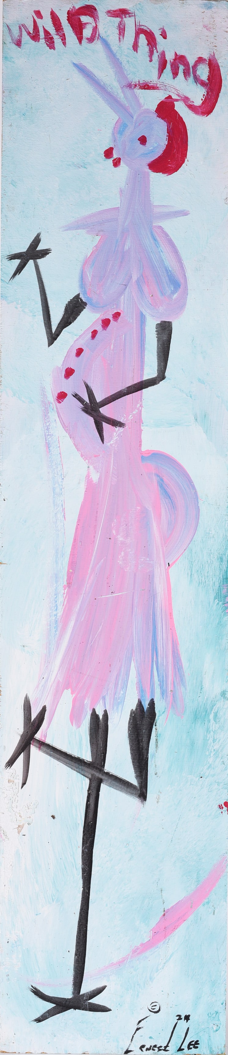 Ernest Lee Folk Art Painting (1 of 2)