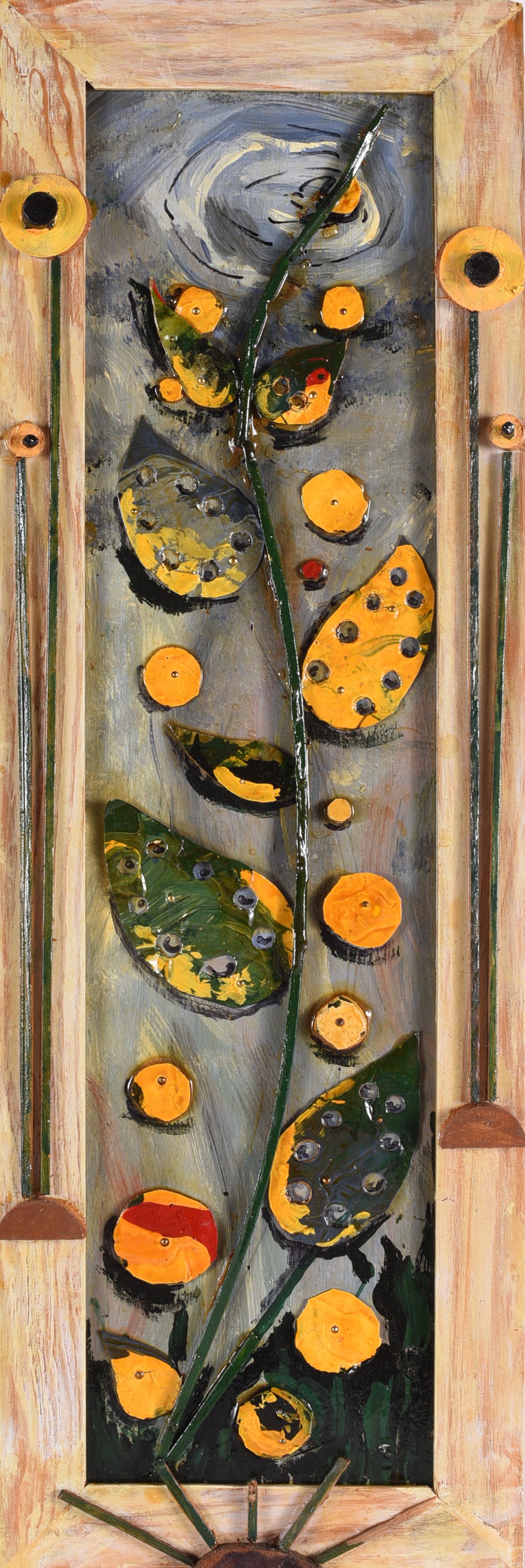 Dr. Richard Seed (1937 - 2021): 8" x 24" Richard Seed held a phd in parasiteology and worked an UNC Chapel Hill. He had a life long passion for the research and teaching of infectious disease. Richard found his calling in the art wo
