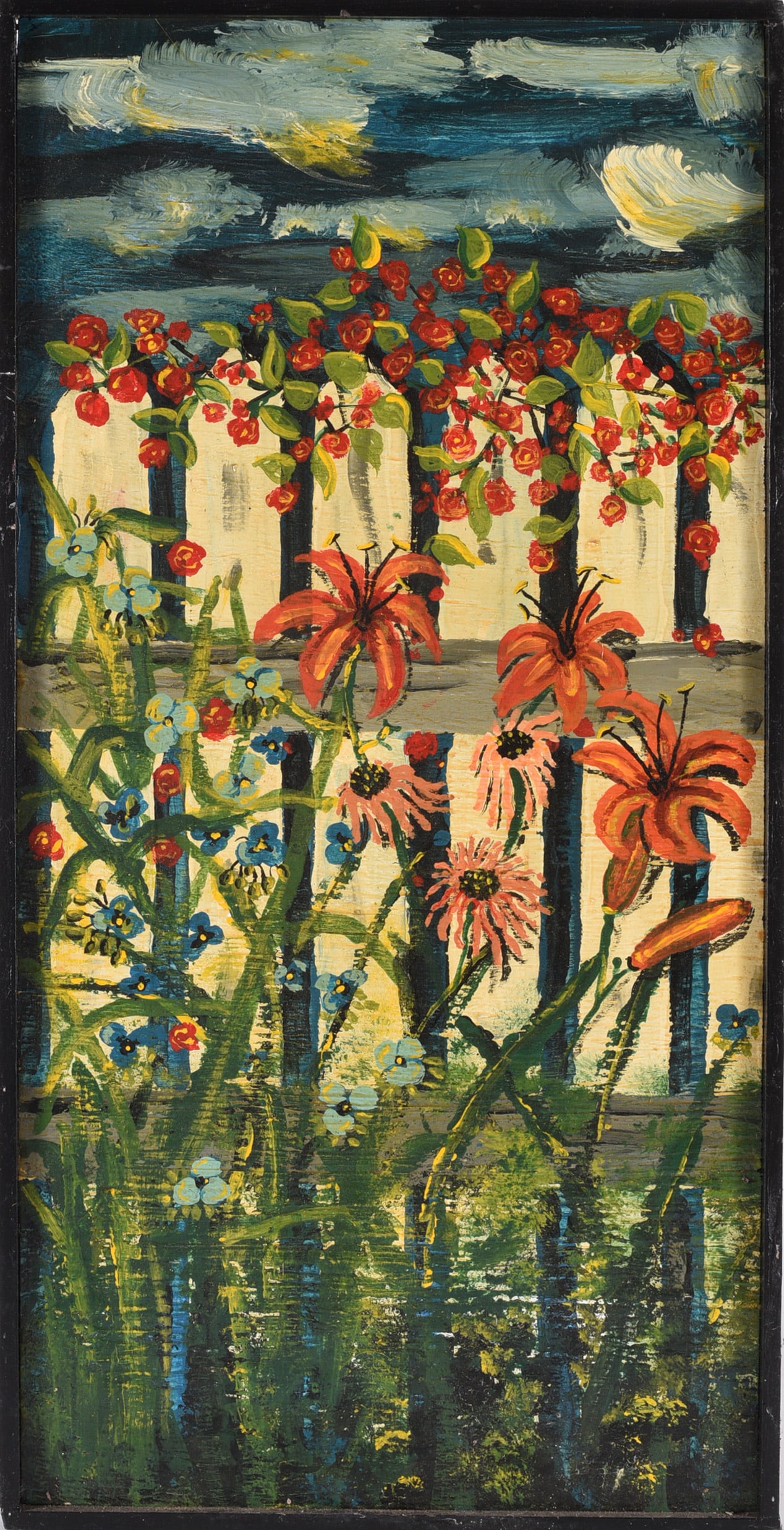 Dr. Richard Seed (1937 - 2021): 12" x 24" Richard Seed held a phd in parasiteology and worked an UNC Chapel Hill. He had a life long passion for the research and teaching of infectious disease. Richard found his calling in the art w
