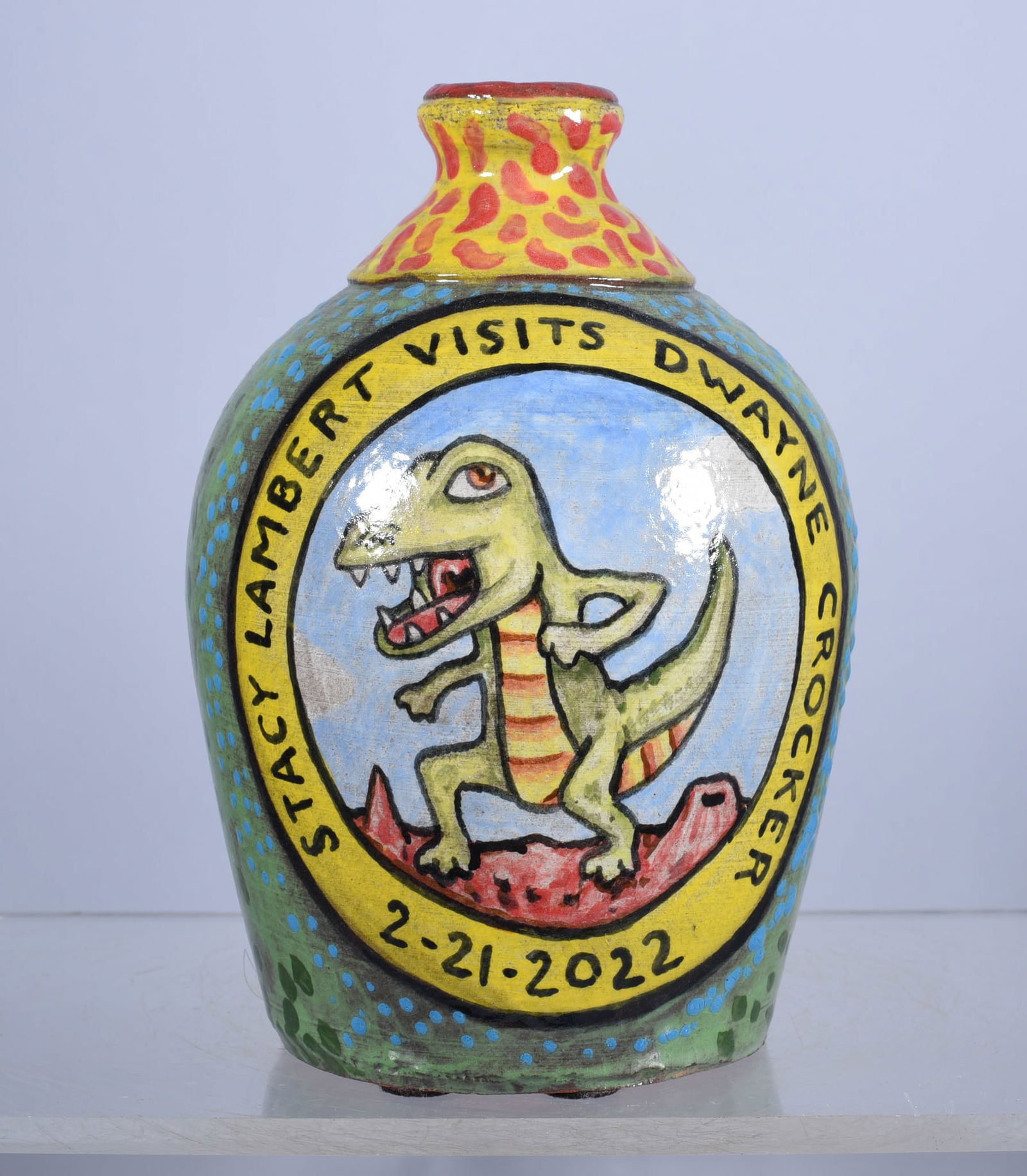 Stacy Lambert with Dwayne Crocker Jug (1 of 3)