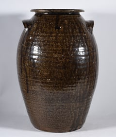 Nelson Bass Signed Storage Jar
