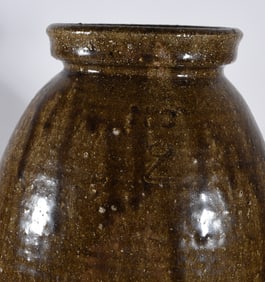 Nelson Bass Signed Storage Jar