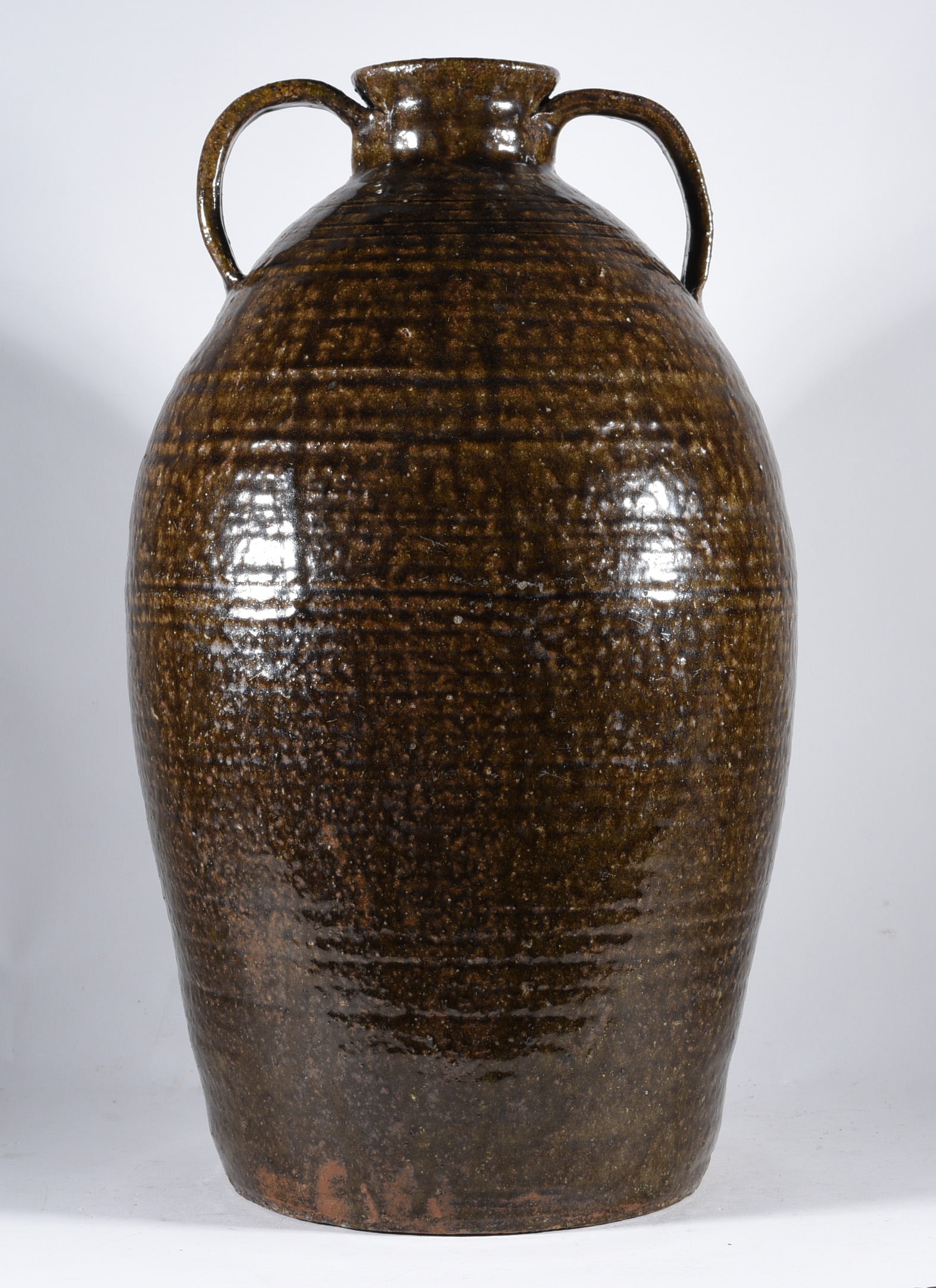 Catawba Valley Double Handled Jug ca. 1870 (1 of 6)