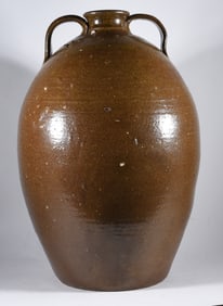 Ovoid Catawba Valley Double Handled Jug ca. 1850