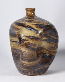 Propst Pottery Pinch Bottle Signed