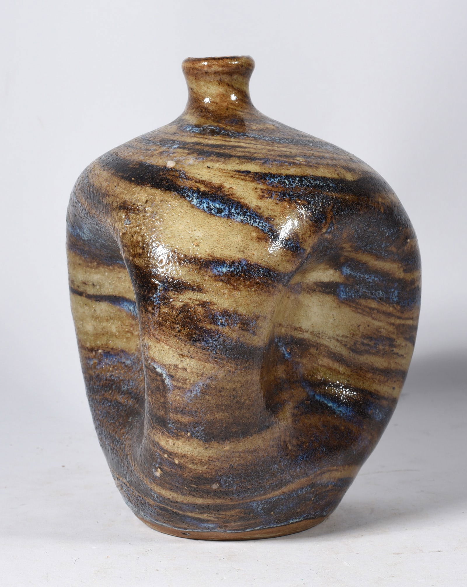 Propst Pottery Pinch Bottle Signed (1 of 5)