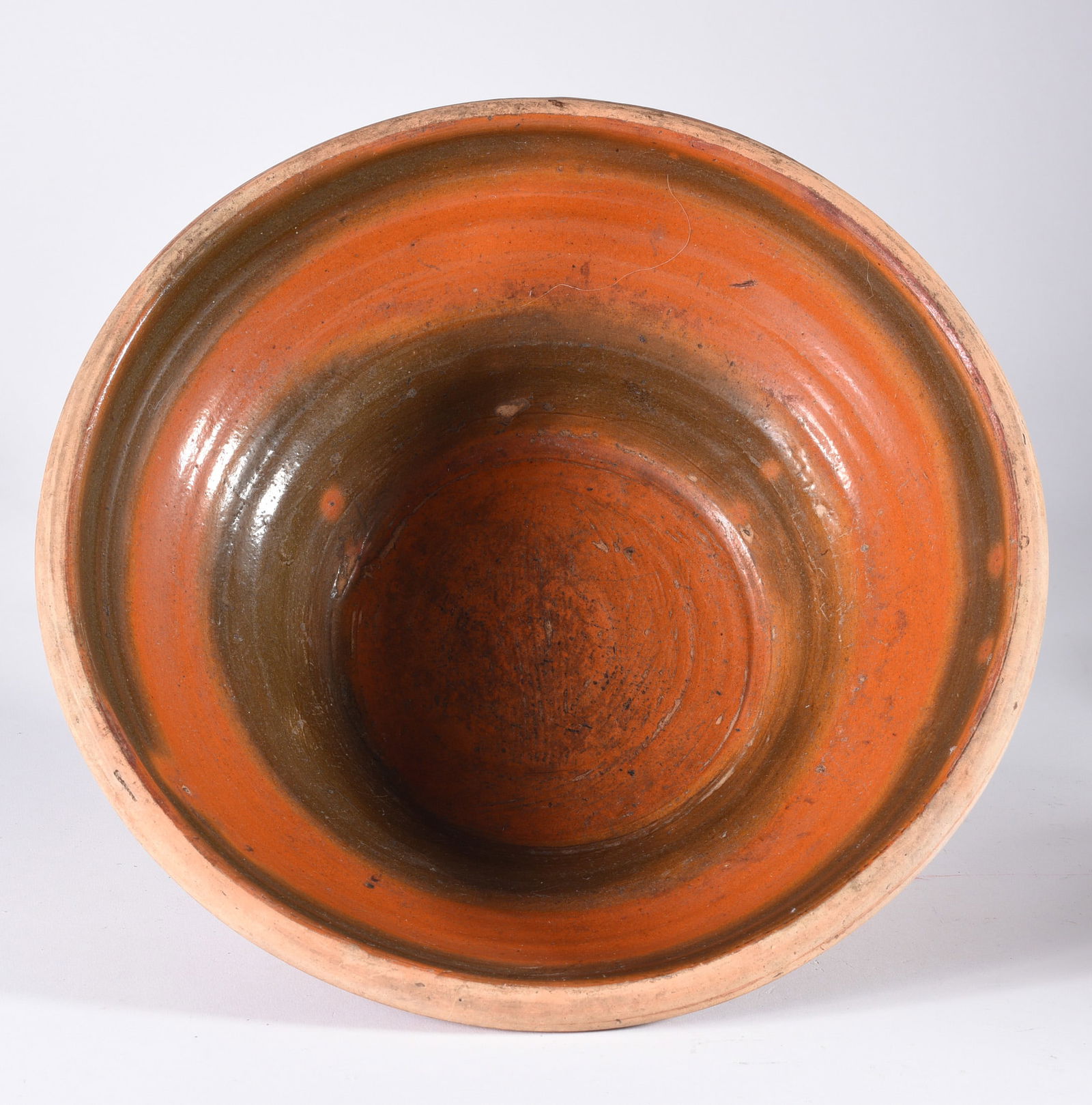 North Carolina Redware Decorated Bowl (1 of 4)
