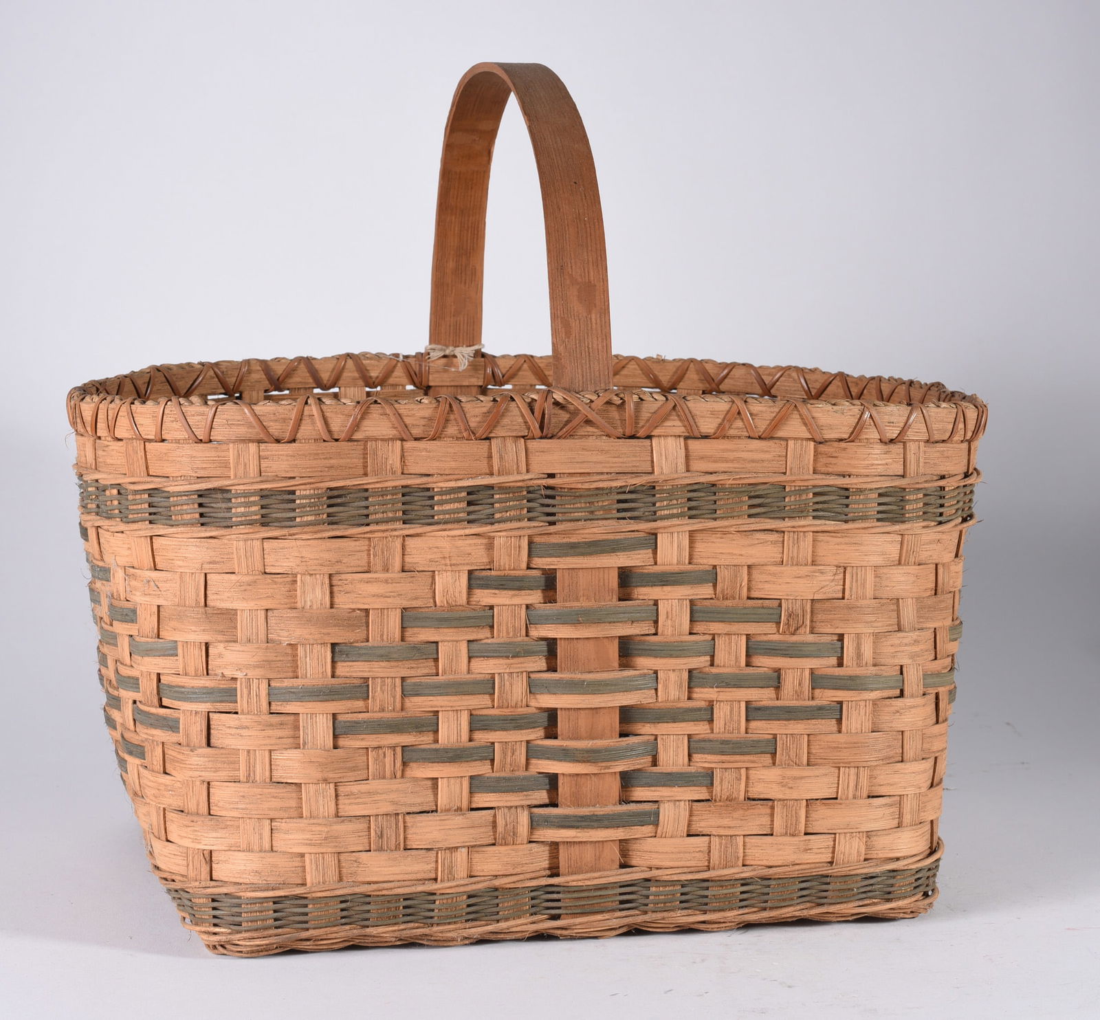 Southern Oak Split Decorated Basket (1 of 4)
