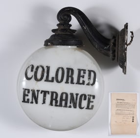 Colored Entrance Sign from the Taliaferro County Court House
