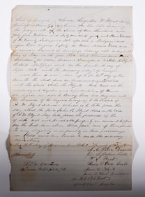 Confederate Georgia Slave Bill of Sale for 2 Slaves
