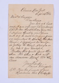 48th Virginia Soldier Confederate Prisoner of War Letter