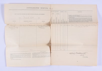 Bvt General 27th Maine Wounded at Petersburg Civil War Document