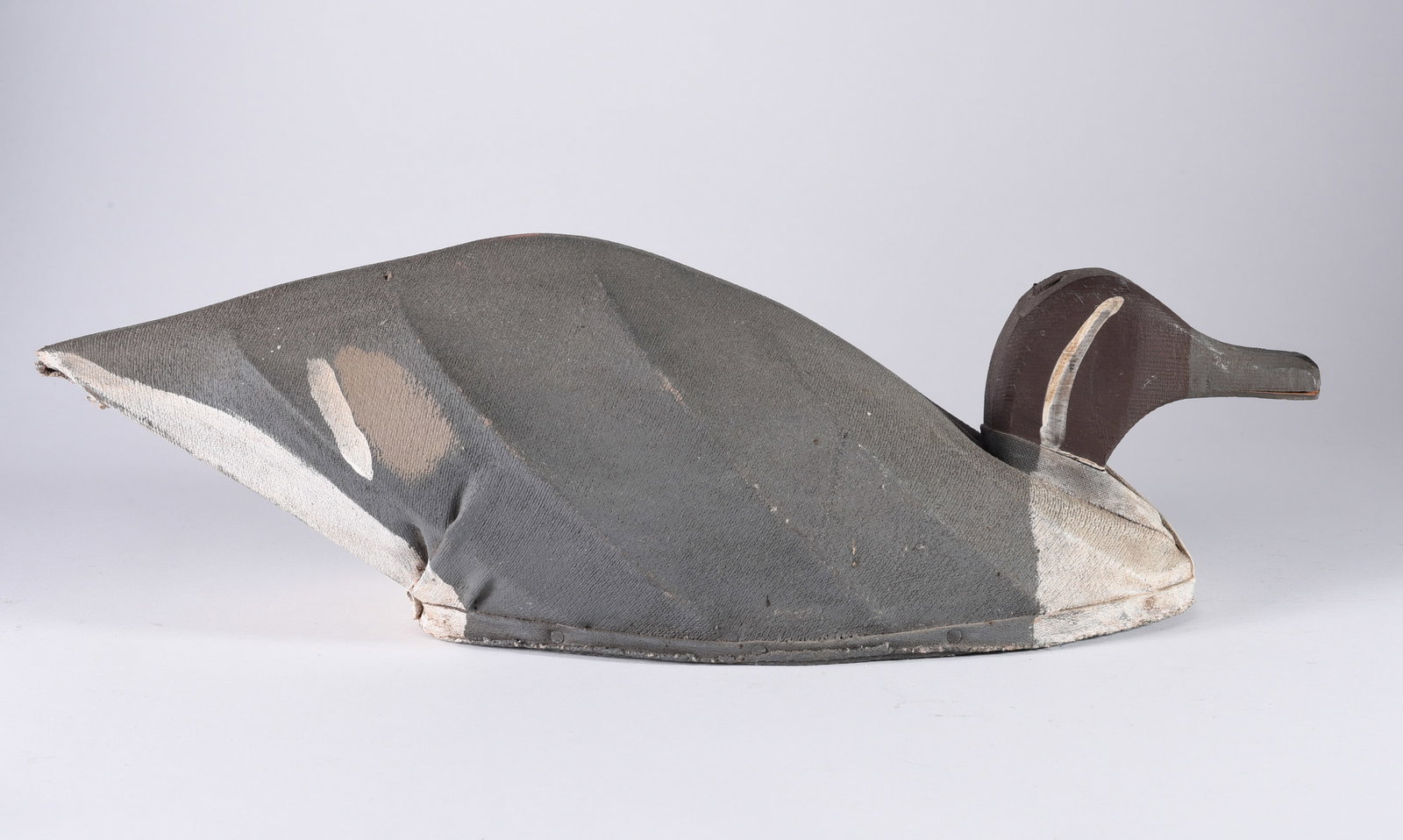 Waterfield Family Carved Decoy: 21" wood carved decoy, original paint. From the collection of Quincy Scarborough