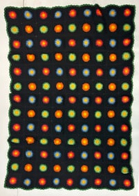 American Handmade Textile Throw Quilt Top