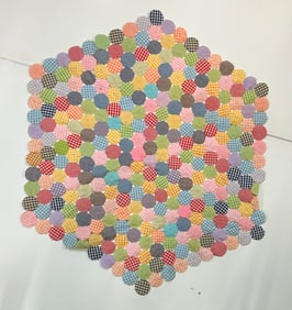 American Textile Quilted YoYo Quilt