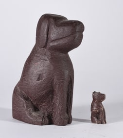 Jeff Williams Carved Dogs