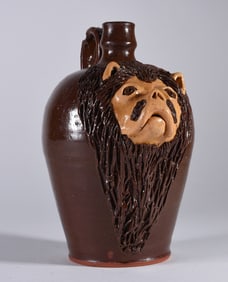 Billy Ray Hussey Lion Face Jug