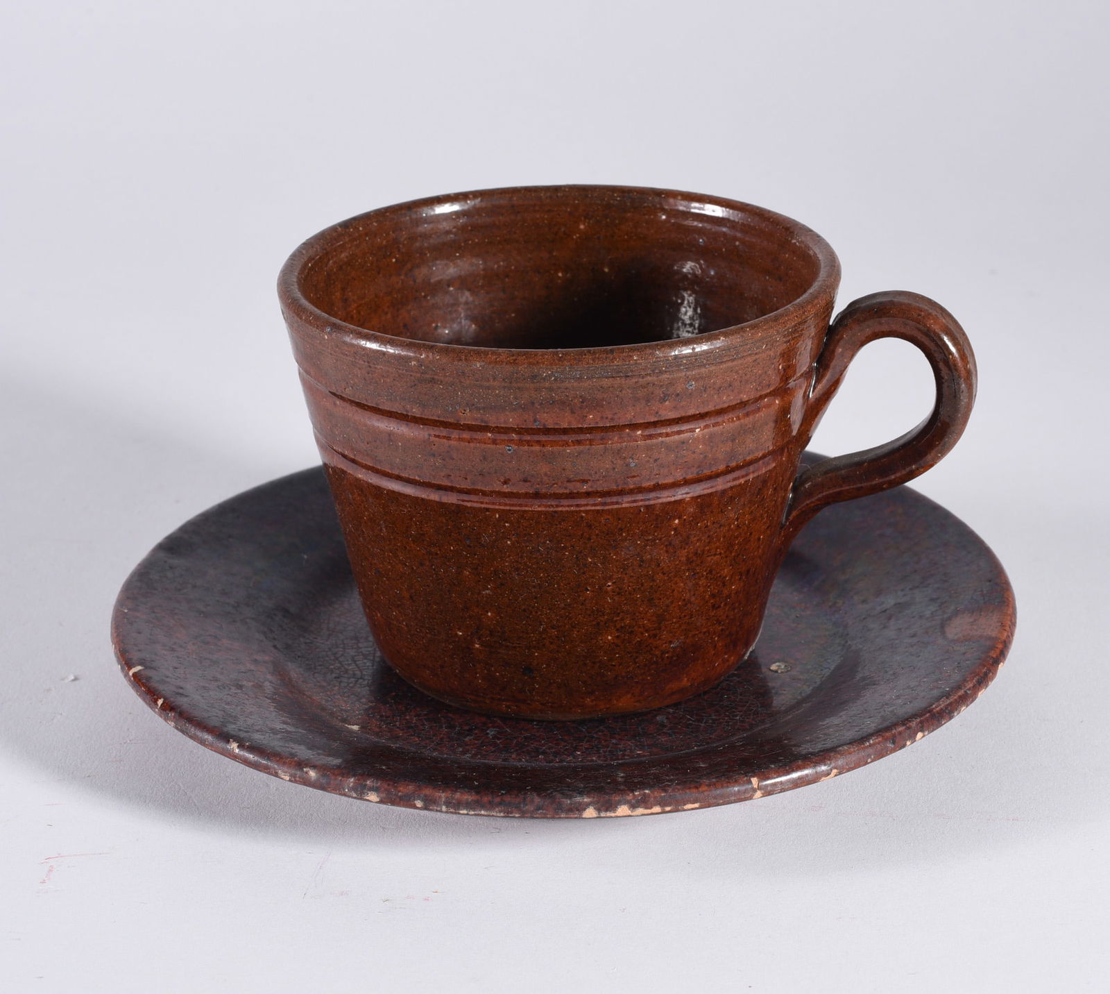 Jugtown Pottery Cup and Saucer (1 of 3)