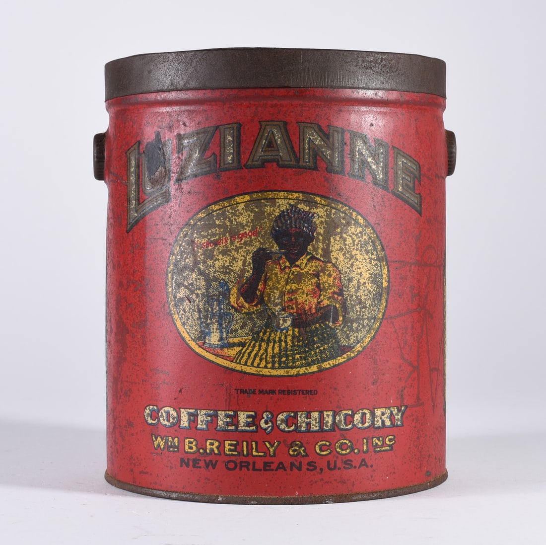 Luzianne Coffee Can: 7.5" Coffee Can has ware see photos.