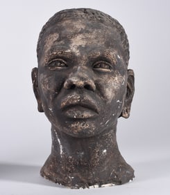 Antique Chalk Bust of Joe Louis