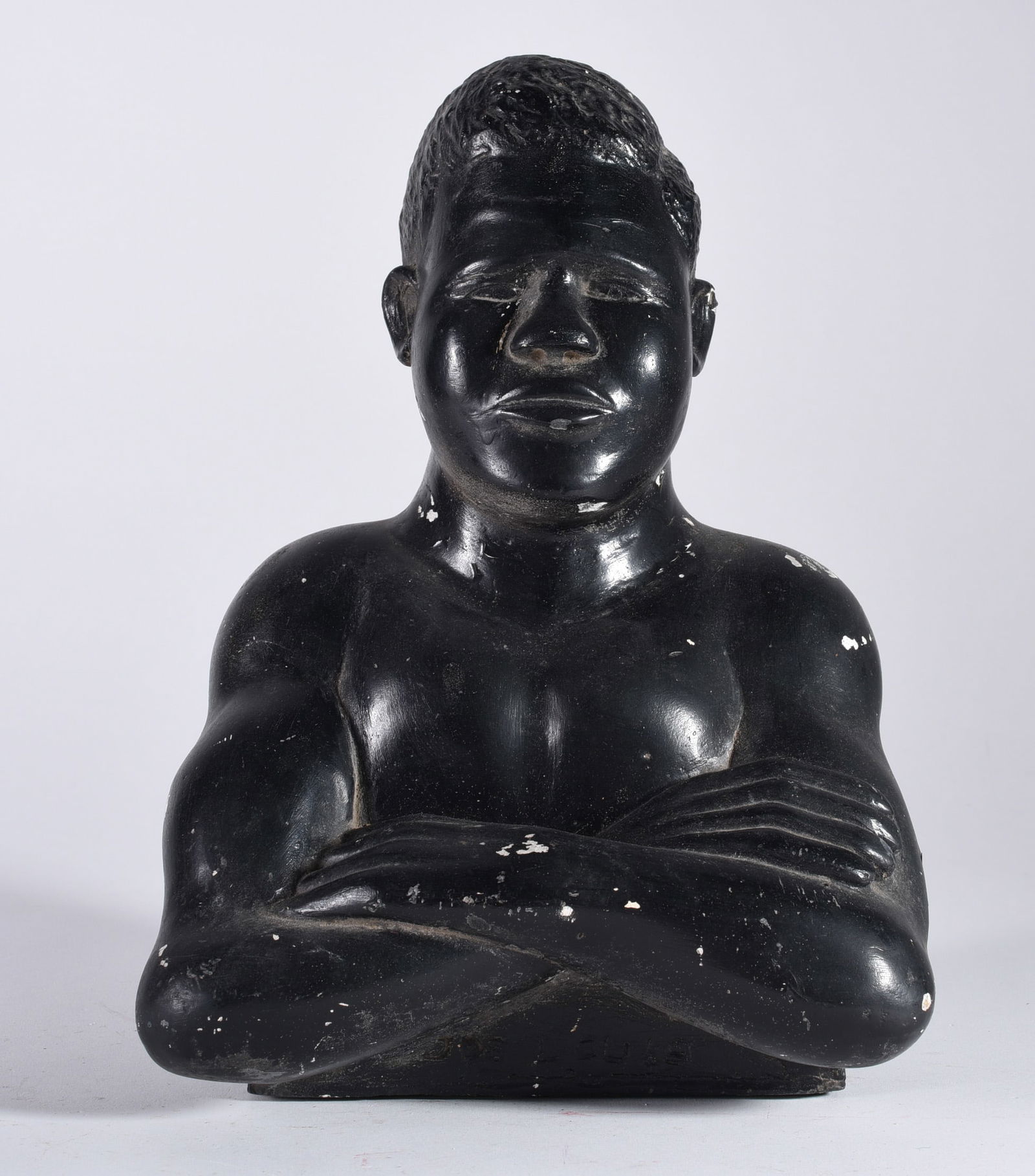 Antique Chalk Bust of Joe Louis (1 of 4)