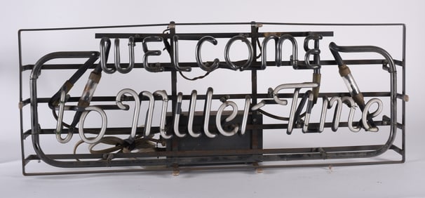 Miller Time Neon Sign