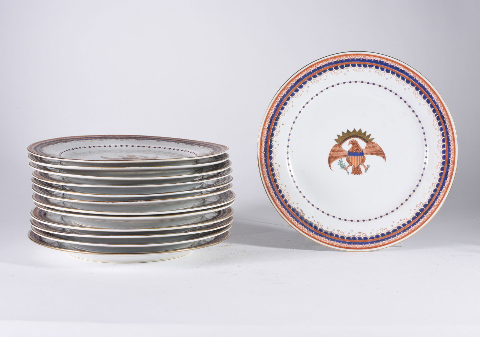 Chinese Export Plate Set (13) (1 of 3)