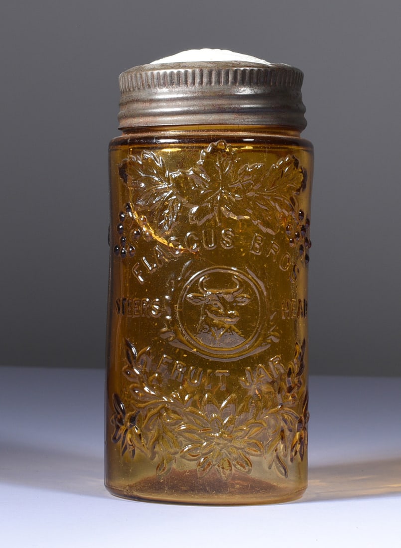 Flaccus Bros. Steers Head Fruit Jar (1 of 6)