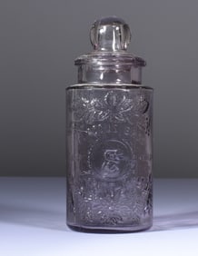 Flaccus Bros. Steers Head Fruit Jar