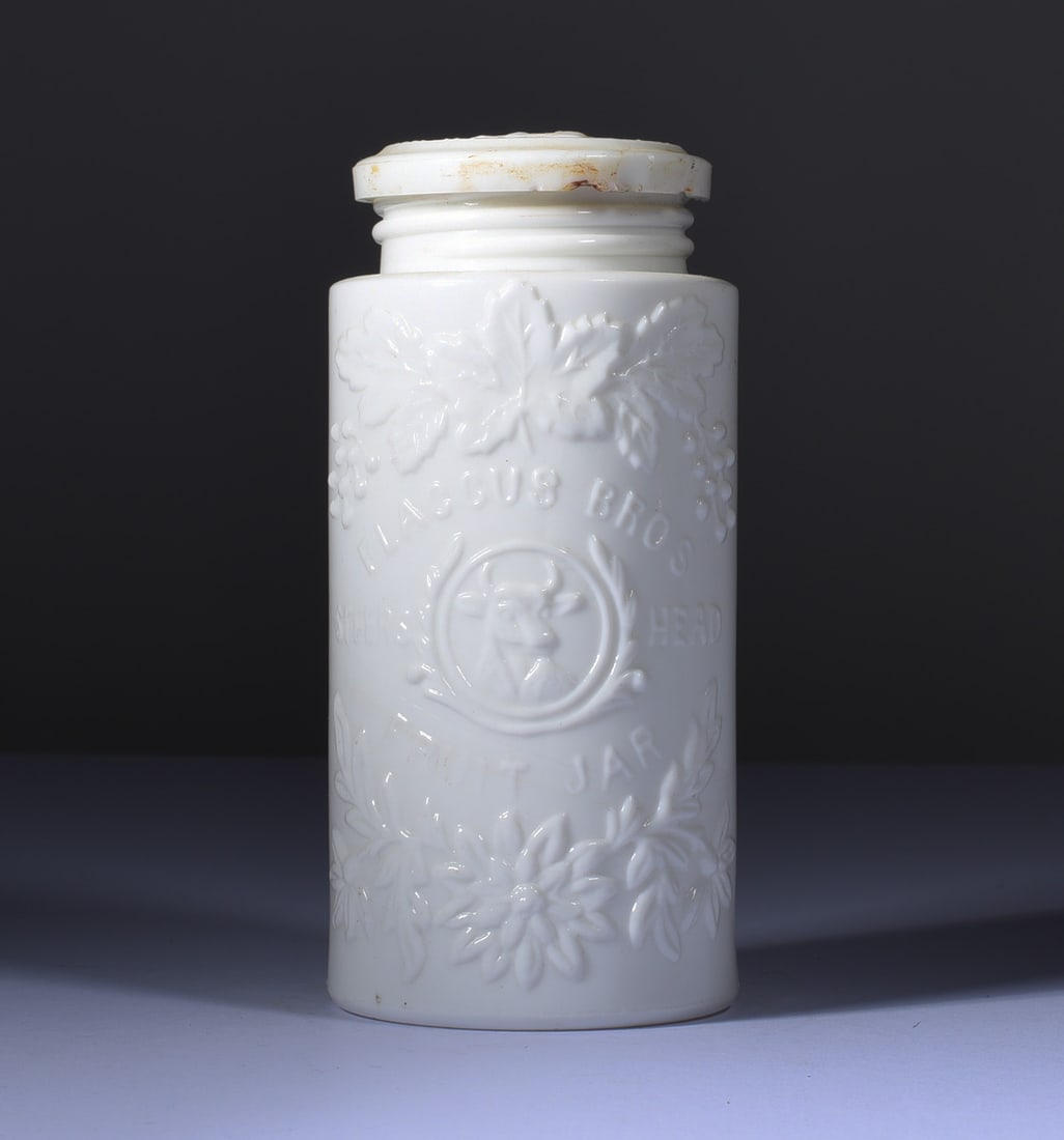 Flaccus Bros. Steers Head Fruit Jar (1 of 8)