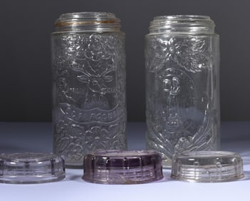 Flaccus Bros. Steers Head Fruit Jar (2)