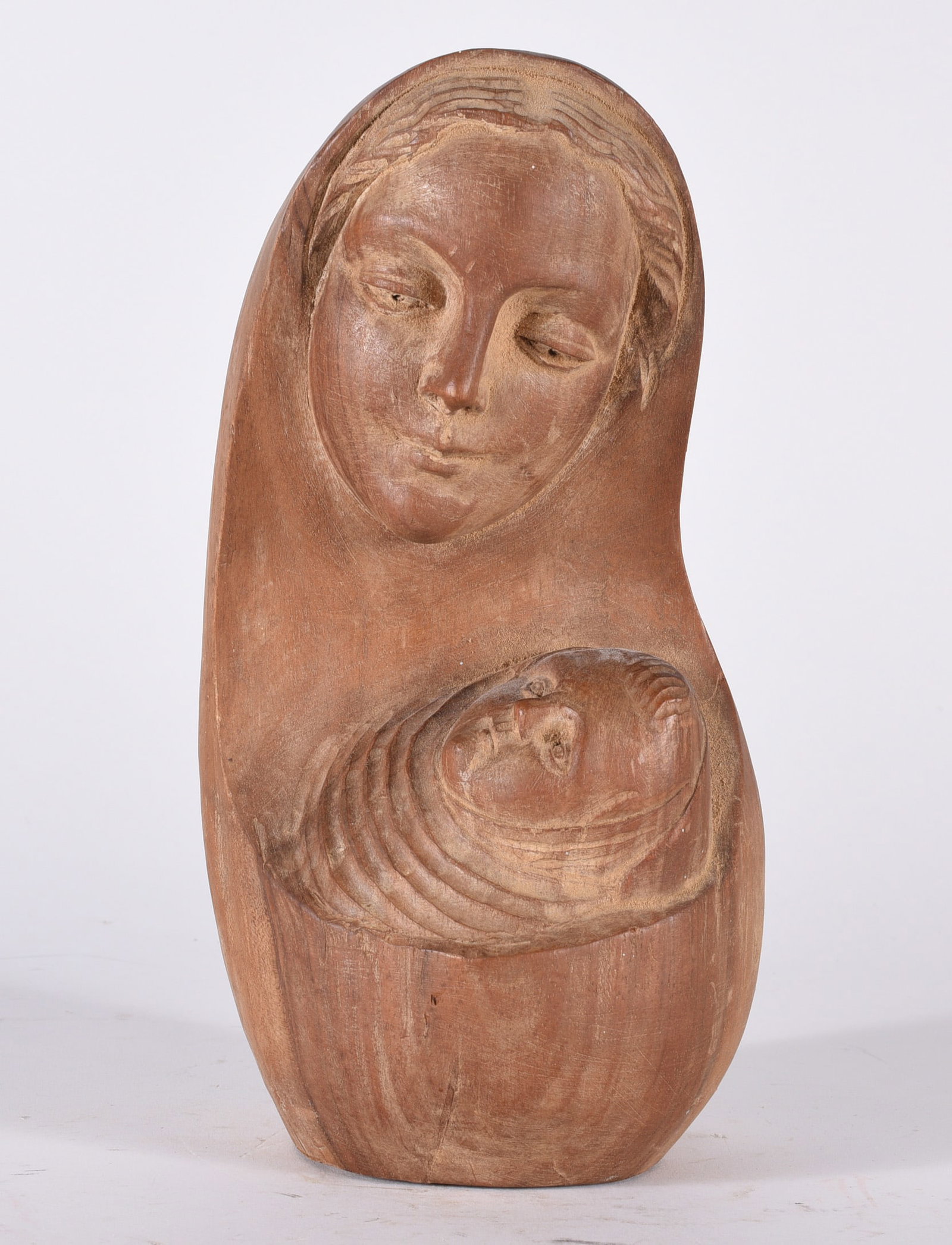 Wood Carving: 10" from the collection of Dr. Richard Seed.